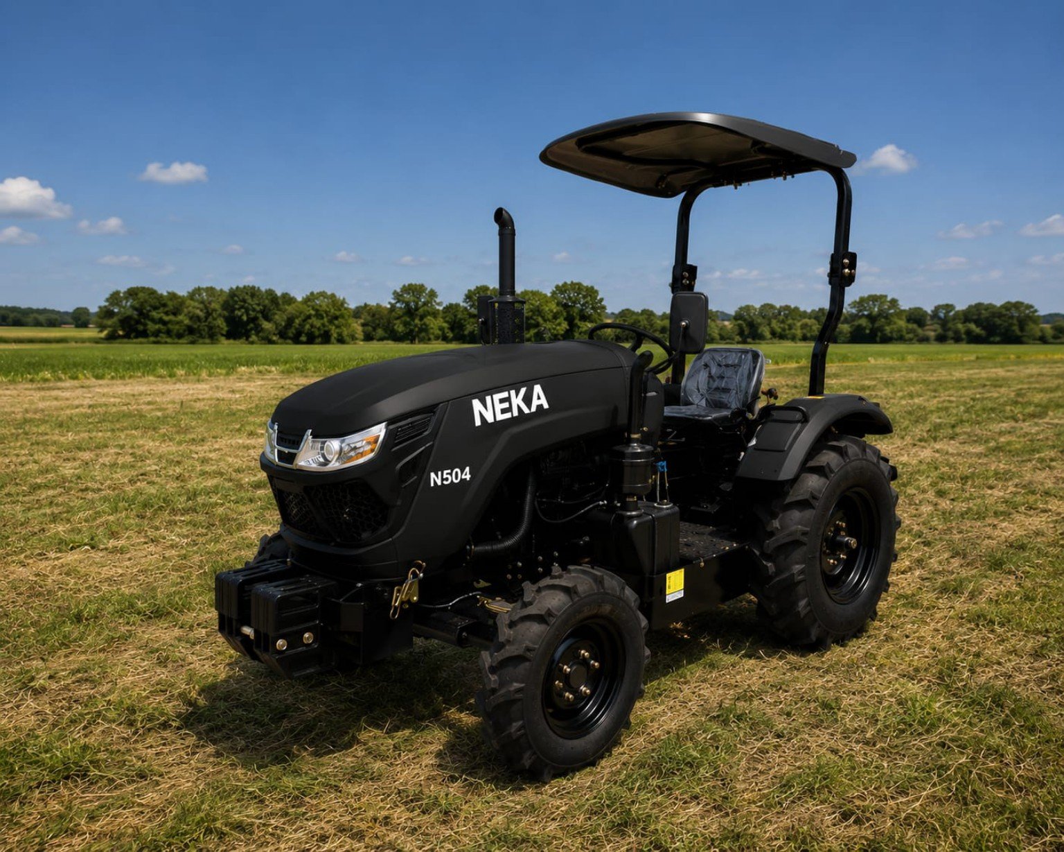 Representación generada de un tractor de la línea NEKA de 50 a 80 HP
